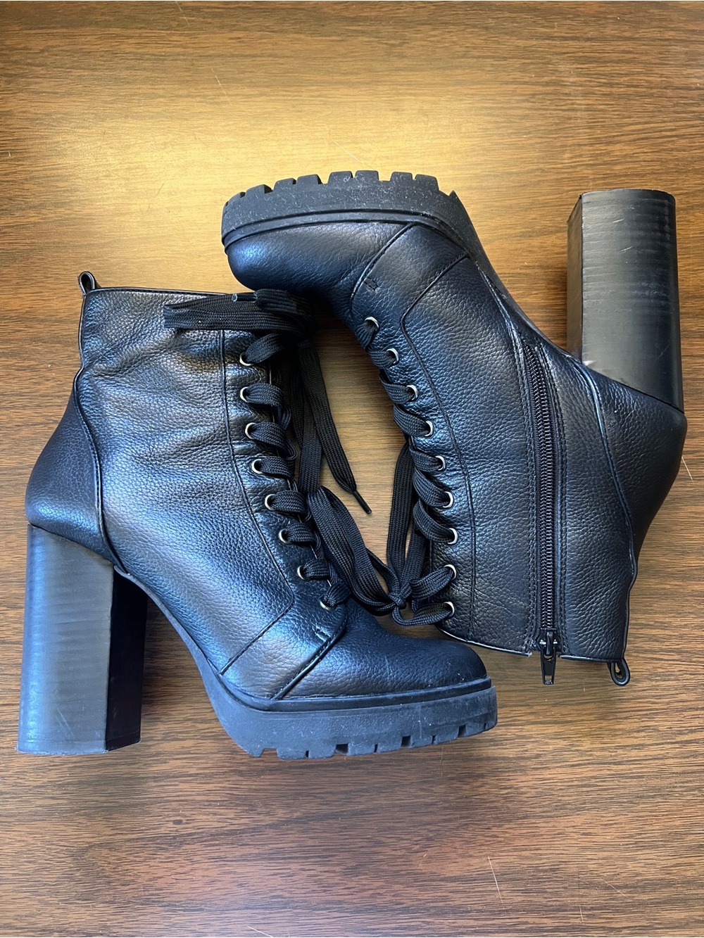 Steve Madden ‘Laurie’ Leather Heeled Boot- Size 8.5 - Picture 3 of 13